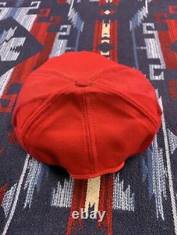 Vtg Snapback Trucker Chapeau Mesh Casquette Red Wing Shoes Confort Et Fit Stripe Patch 3