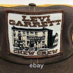 Vtg Swingster Levi Garrett Chew Crew Patch Trucker Hat Cap Mesh Snapback USA Y