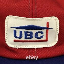 Vtg Ubc United Building Center Trucker Hat K-brand Patch Snapback Casquette De Baseball
